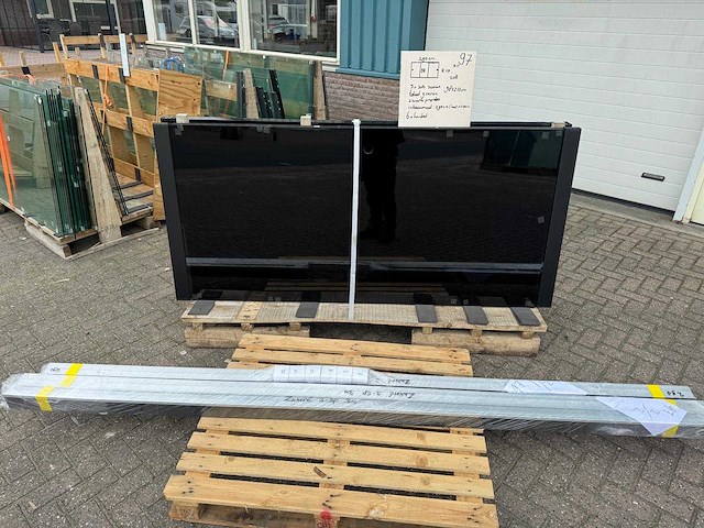 Set glaspanelen - 98x210 helder (3x3) - afbeelding 7 van  10