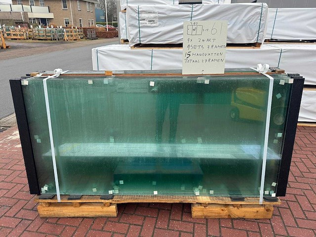 Set glaspanelen - 98x215 helder (9x3) - afbeelding 6 van  10