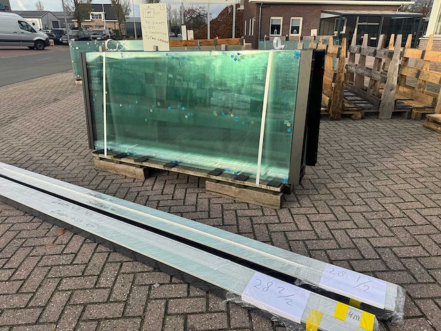 Set glaspanelen - 98x225 helder (4x4) - afbeelding 4 van  10