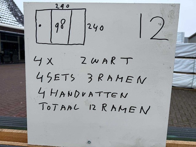 Set glaspanelen - 98x240 helder (4x3) - afbeelding 8 van  11