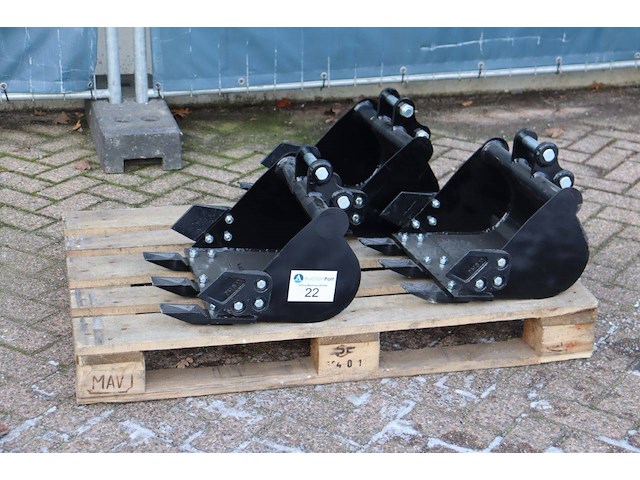 Set graafbakken voor minigraver nieuw - afbeelding 1 van  1