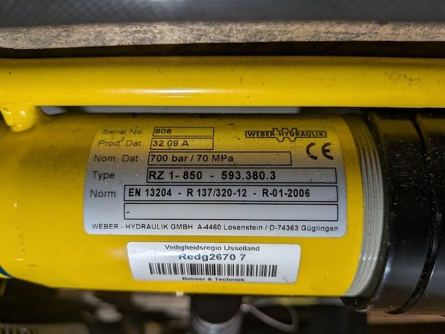 Set hydraulisch redgereedschap, weber-hydraulik - afbeelding 3 van  9