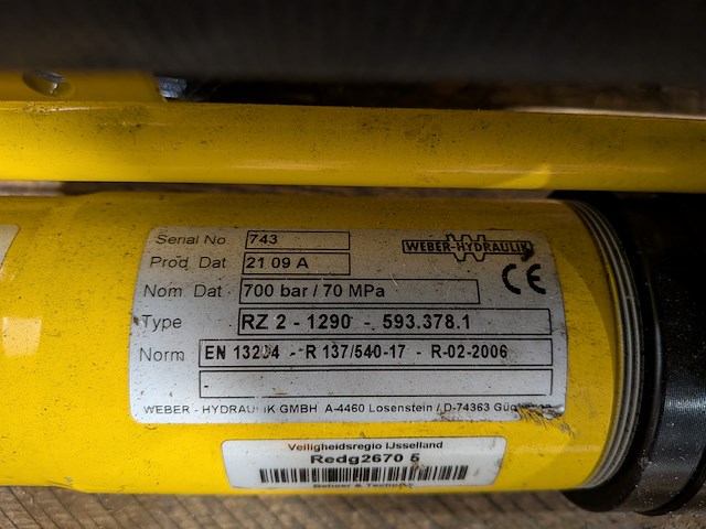 Set hydraulisch redgereedschap, weber-hydraulik - afbeelding 5 van  9