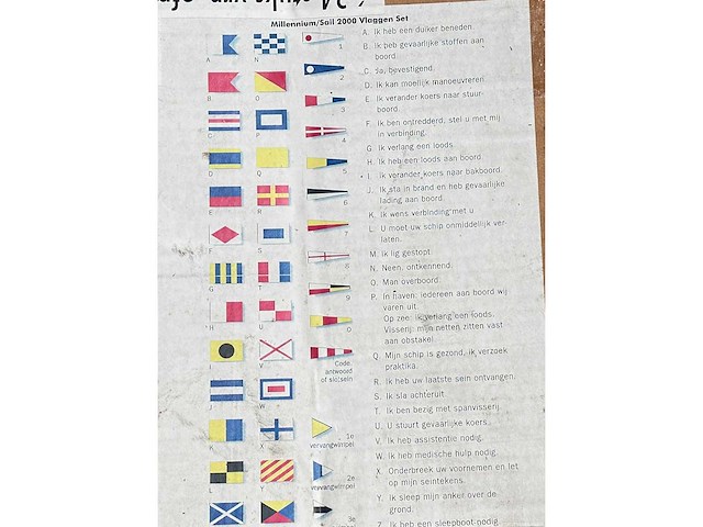 Set internationale seinvlaggen - afbeelding 1 van  3