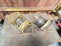 Set koperen ankerlichten met fresnel lenzen - afbeelding 1 van  3