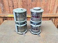 Set koperen boordlichten met fresnel lenzen - afbeelding 1 van  3