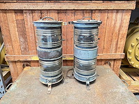 Set koperen heklichten met fresnel lenzen - afbeelding 1 van  1