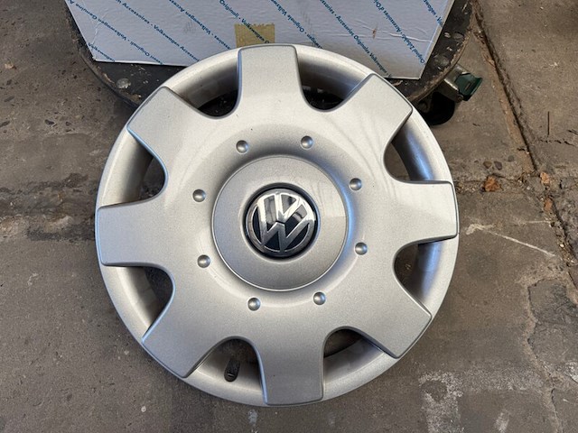Set lichtmetalen velgen met wieldoppen volkswagen origineel - afbeelding 3 van  5