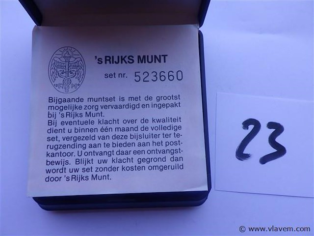 Set nederland rijks munt nr. 52366 1980 gulden - afbeelding 5 van  5
