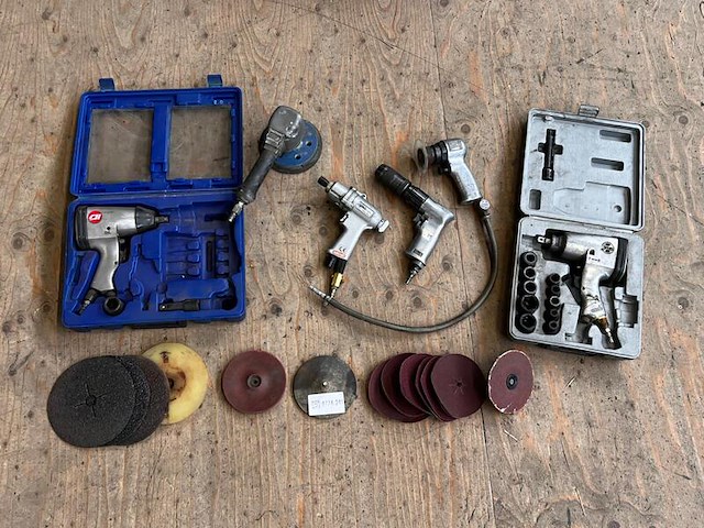 Set pneumatisch gereedschap - afbeelding 1 van  6