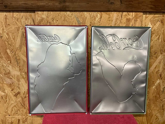 Set reclameborden coca cola (2x) - afbeelding 3 van  3