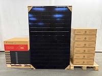 Set van 14 full black zonnepanelen (455 wp) - hybride omvormer - 14,4 kwh batterij - afbeelding 5 van  12