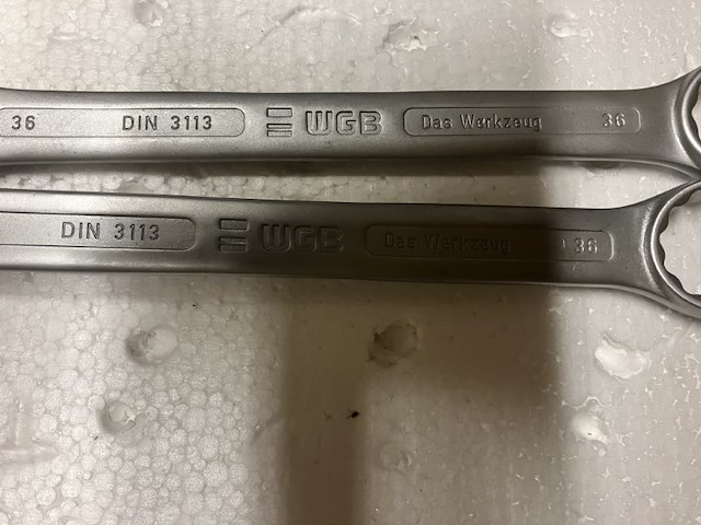 Set van 18 professionele steek ringsleutels voor maten zie foto 5, een product van amwitt tools - afbeelding 1 van  11