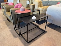 Set van 2 bijzettafels zwart