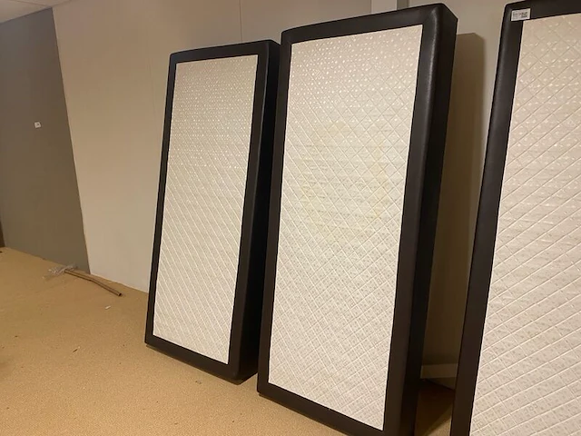 Set van 2 boxen met binnenvering, zwart / bruin - afbeelding 4 van  7