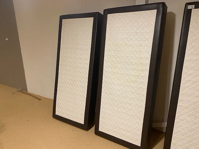 Set van 2 boxen met binnenvering, zwart / bruin - afbeelding 6 van  7
