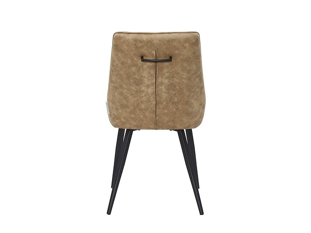 Set van 2 eetkamerstoel kuip beige - afbeelding 4 van  6