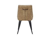 Set van 2 eetkamerstoel kuip beige - afbeelding 4 van  6