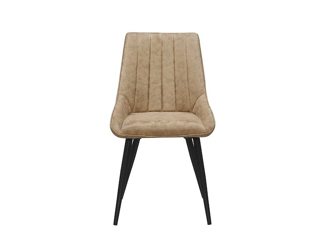 Set van 2 eetkamerstoel kuip beige - afbeelding 5 van  6