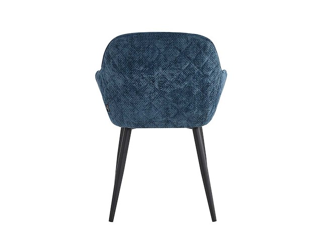 Set van 2 eetkamerstoel kuip met armleuning blauw - afbeelding 2 van  5