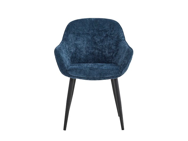 Set van 2 eetkamerstoel kuip met armleuning blauw - afbeelding 3 van  5