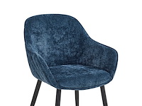 Set van 2 eetkamerstoel kuip met armleuning blauw - afbeelding 5 van  5