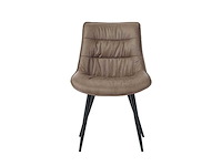 Set van 2 eetkamerstoel kuip taupe - afbeelding 4 van  4