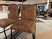 Set van 2 eetkamerstoelen, bruin - afbeelding 4 van  4