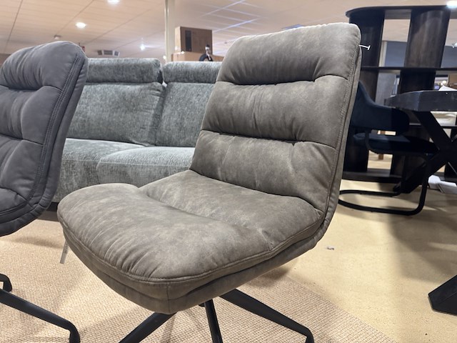 Set van 2 eetkamerstoelen, groen/antraciet - afbeelding 3 van  4