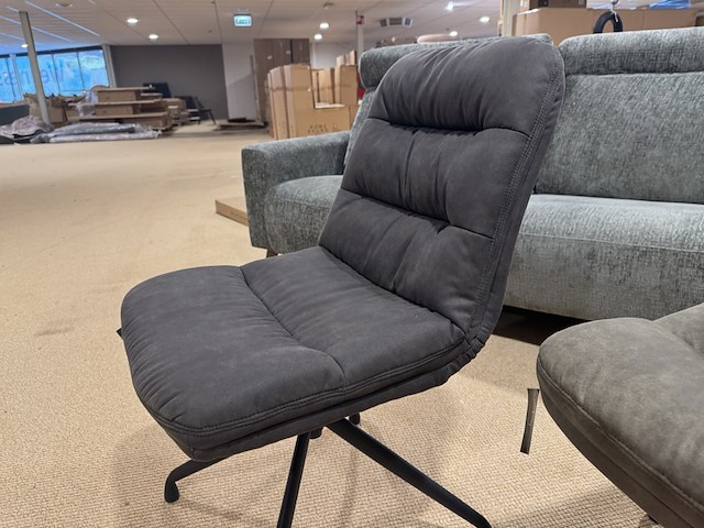 Set van 2 eetkamerstoelen, groen/antraciet - afbeelding 4 van  4