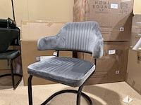 Set van 2 eetkamerstoelen label51, otta, grijs - afbeelding 2 van  5