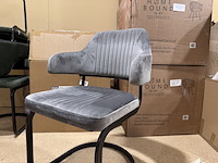 Set van 2 eetkamerstoelen label51, otta, grijs - afbeelding 3 van  5