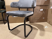 Set van 2 eetkamerstoelen label51, otta, grijs - afbeelding 4 van  5