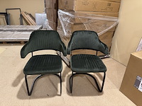 Set van 2 eetkamerstoelen label51, otta, groen - afbeelding 3 van  5