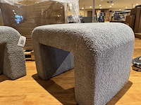 Set van 2 hockers. grijs stof - afbeelding 2 van  2