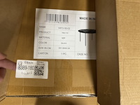 Set van 2 salontafel, zwart mdf - afbeelding 2 van  2