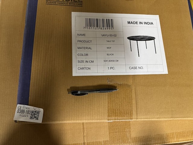 Set van 2 salontafel, zwart mdf - afbeelding 2 van  2