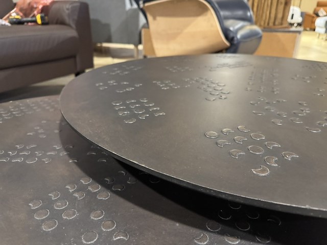 Set van 2 salontafels, bruin - afbeelding 5 van  6