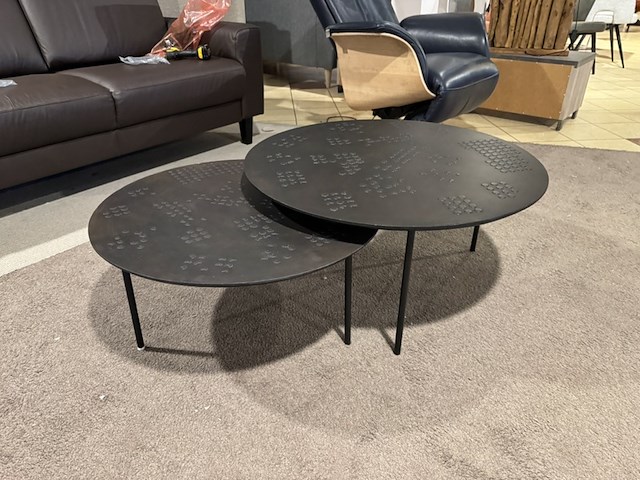 Set van 2 salontafels, bruin - afbeelding 1 van  6