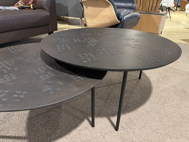 Set van 2 salontafels, bruin - afbeelding 4 van  6