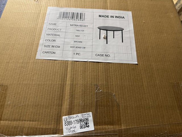 Set van 2 salontafels, bruin - afbeelding 6 van  6