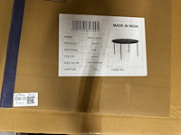 Set van 2 salontafels, zwart mdf - afbeelding 2 van  2