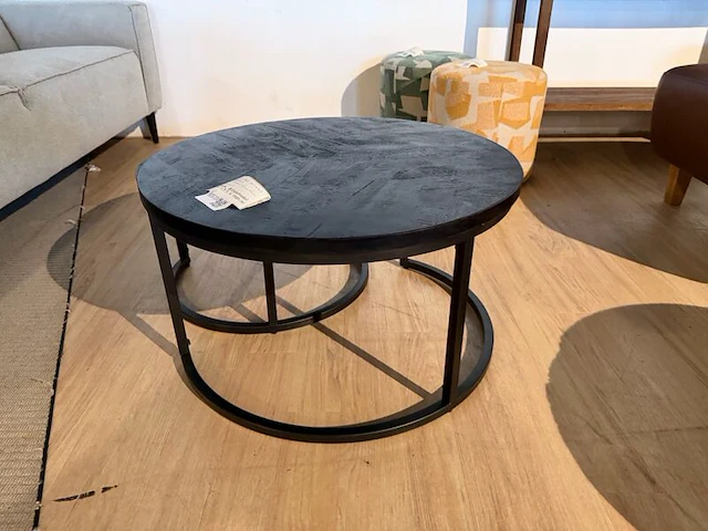 Set van 2 salontafels zwart - afbeelding 2 van  6