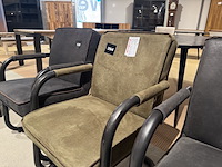 Set van 3 eetkamerstoelen, 2 x antraciet,1 x groen - afbeelding 4 van  4