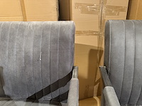 Set van 3 eetkamerstoelen, grijs - afbeelding 5 van  5