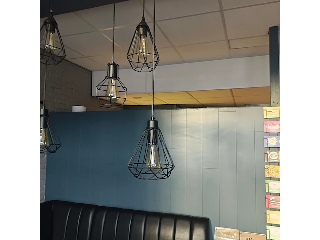 Set van 3 hanglamp, zwart - afbeelding 1 van  2