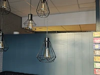 Set van 3 hanglamp, zwart