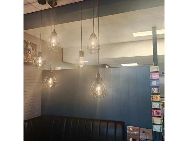 Set van 3 hanglamp, zwart - afbeelding 2 van  2