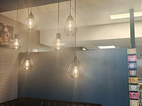 Set van 3 hanglamp, zwart - afbeelding 2 van  2