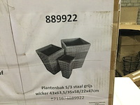 Set van 3 plantenbakken, 889922, grijs - afbeelding 1 van  2